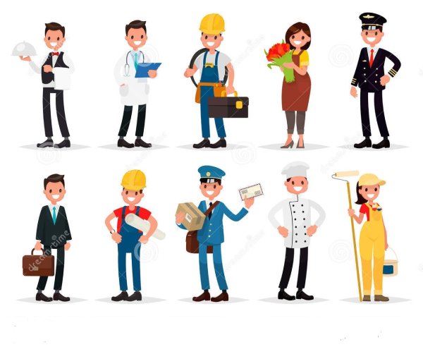 Профессии вектор