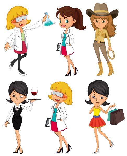 Профессии вектор