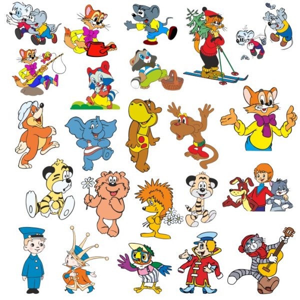 Герои советских мультфильмов