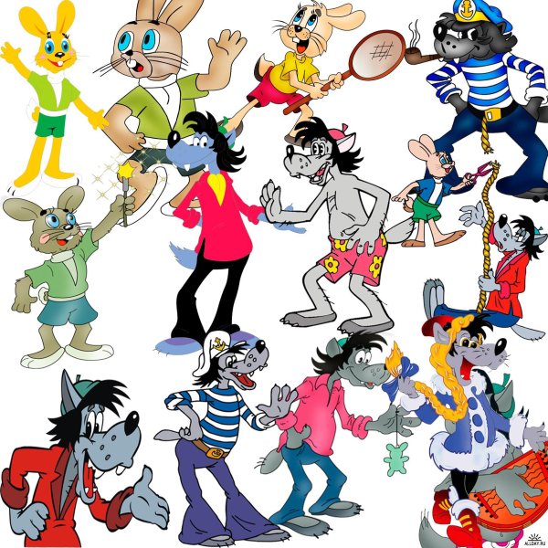 Персонажи советских мультфильмов