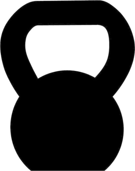 Гиря черно белая