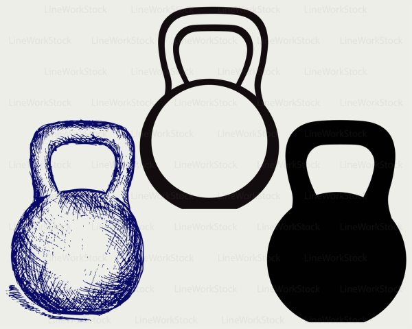 Гиря силуэт