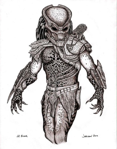 Раскраска хищник Берсеркер