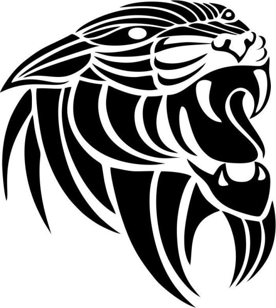 Тигр трайбл эскиз