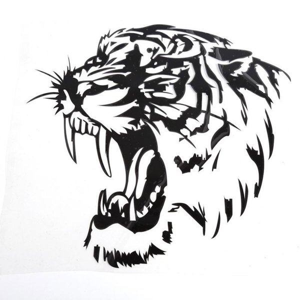 Наклейка голова тигра