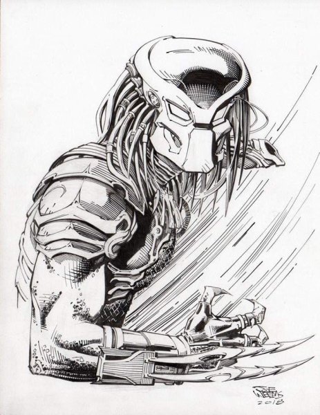 Хищник предатор тату