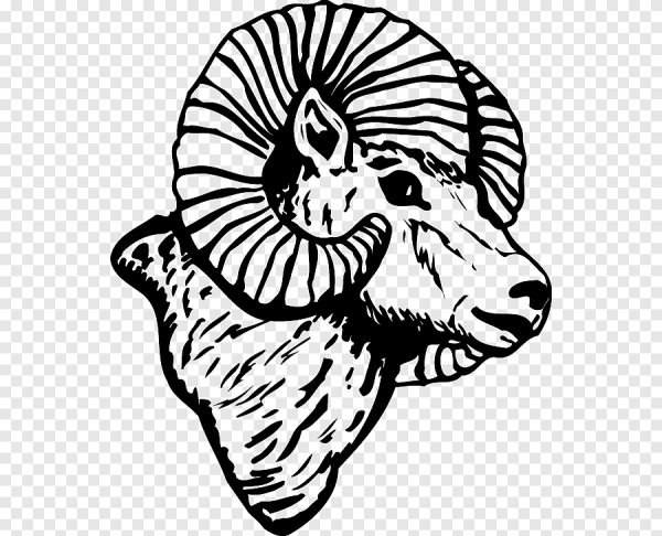 Стилизованная голова барана