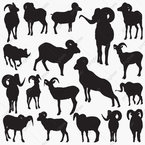 Баран силуэт