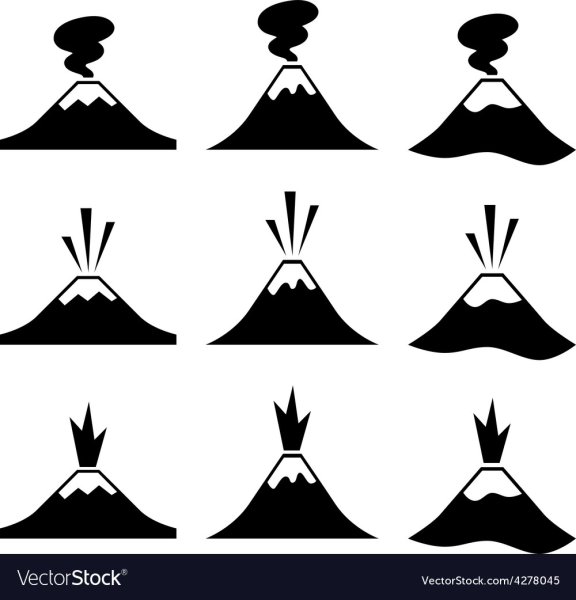 Стилизованный вулкан