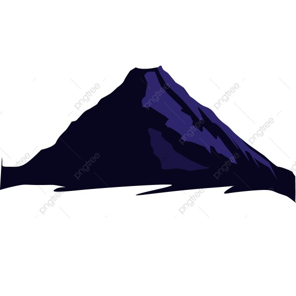 Вулкан силуэт