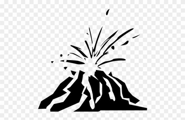 Вектор вулкан вид сверху