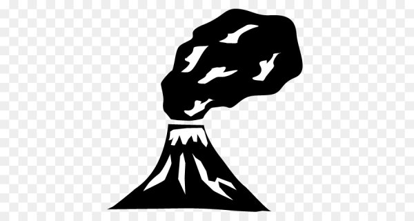 Векторный рисунок вулкана