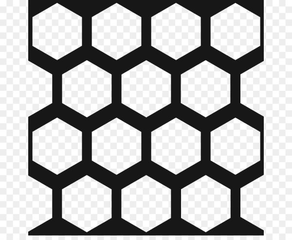 Трафарет пчелиных сот