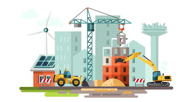 Дети на стройке