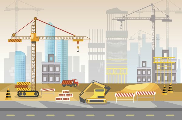 Мультяшная стройка