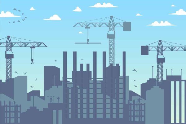 Строящийся город вектор