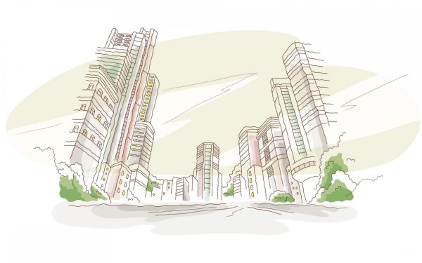 Новостройка иллюстрация