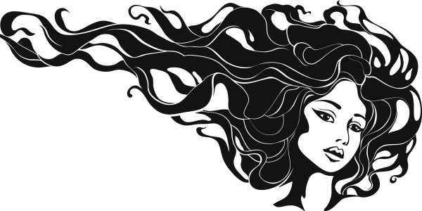 Локоны силуэт