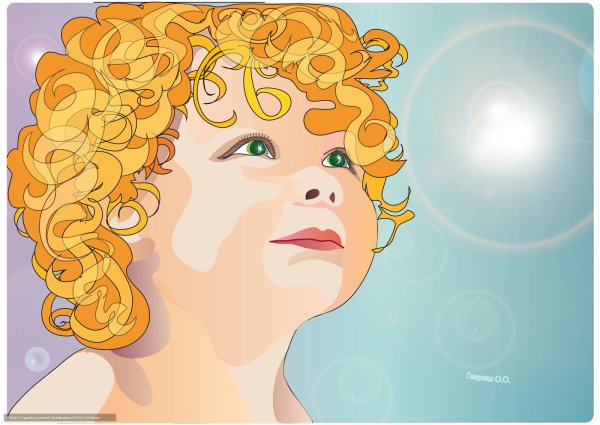 Иллюстрация кудри