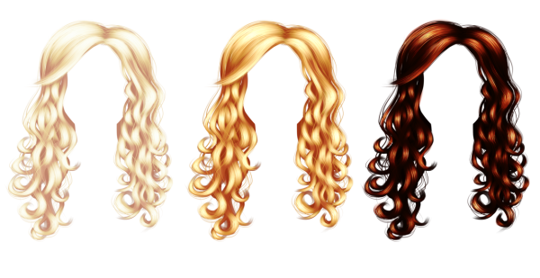 Локоны на прозрачном фоне