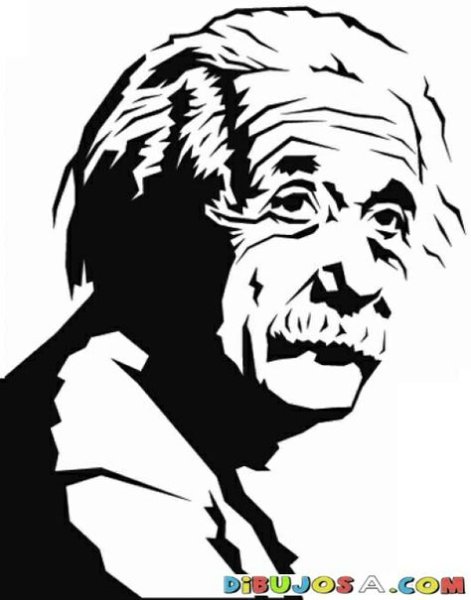 Альберт Эйнштейн портрет вектор