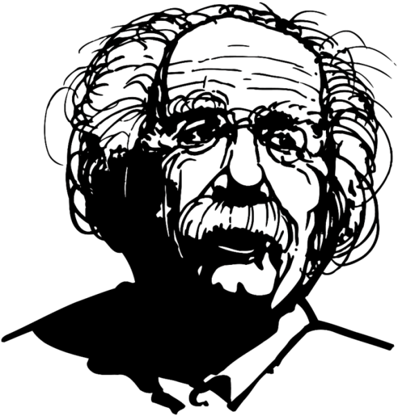 Ученый Эйнштейн рисунок
