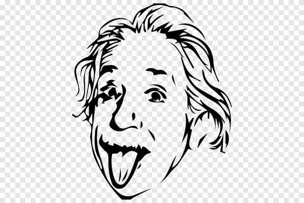 Эйнштейн нарисованный