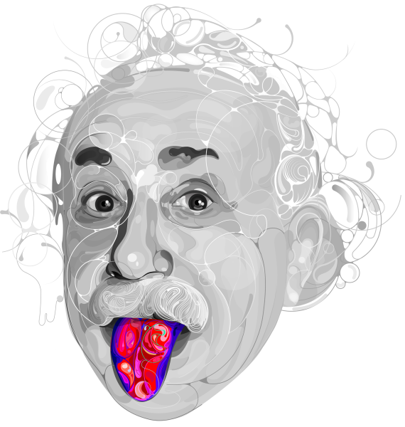 Стилизованный портрет Эйнштейна