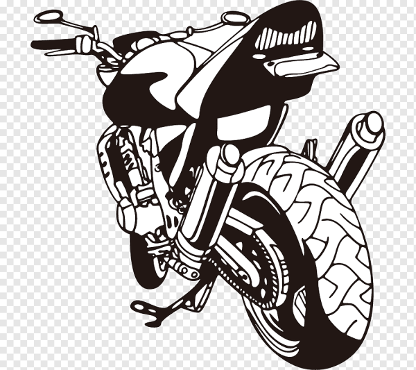 Трафарет мотоцикла