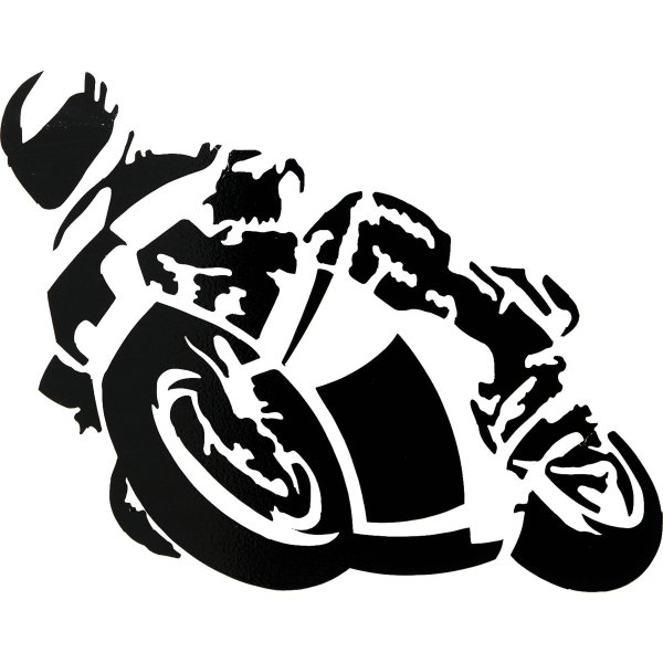 Силуэт мотоциклиста