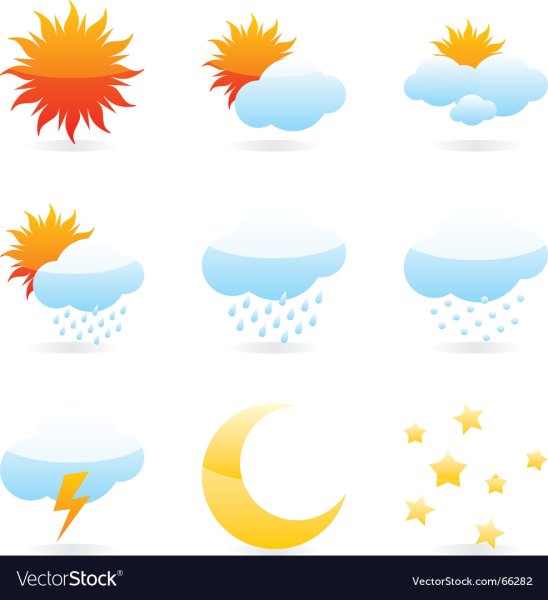 Погодные значки