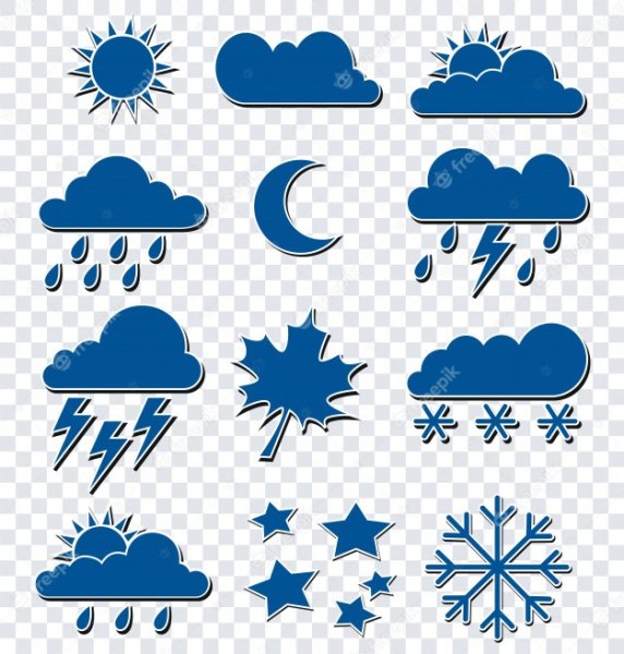 Значки прогноза погоды