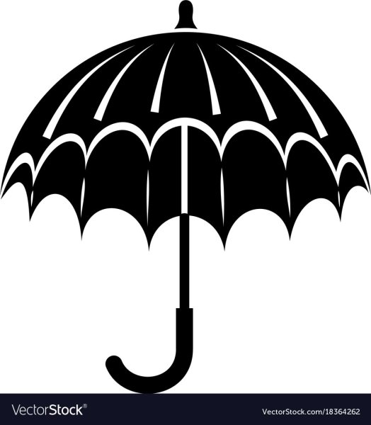 Зонт силуэт