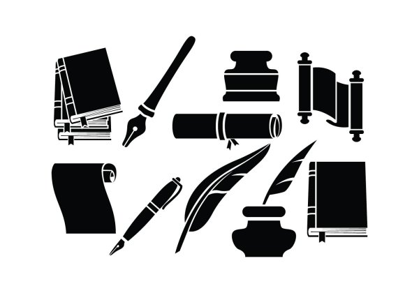 Канцелярия силуэт