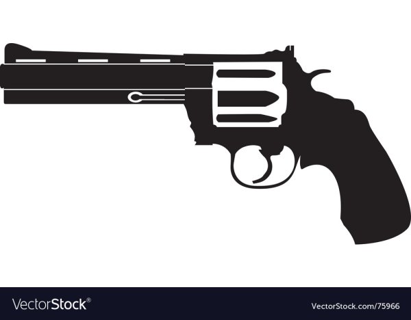 Револьвер силуэт