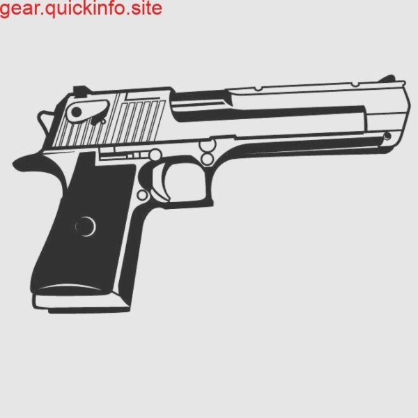 Пистолет черно белый