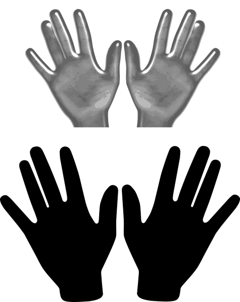 Стилизованная ладонь