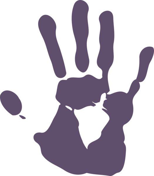 Векторный отпечаток ладони