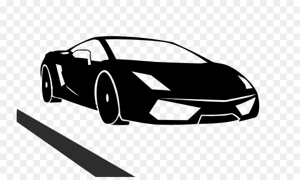 Силуэт гоночного автомобиля