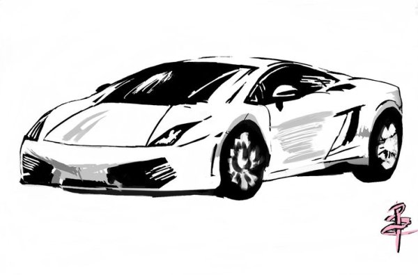 Эскизы Ламборгини Галлардо