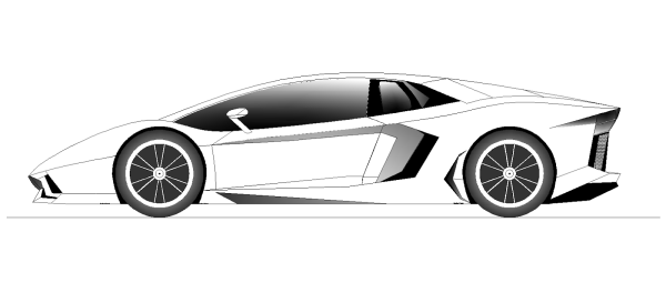 Силуэт Ламборгини