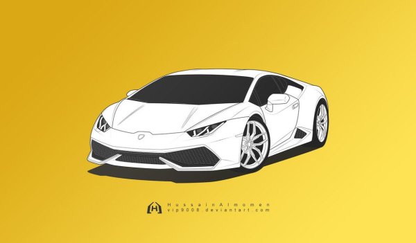 Ламборджини Хуракан рисунок