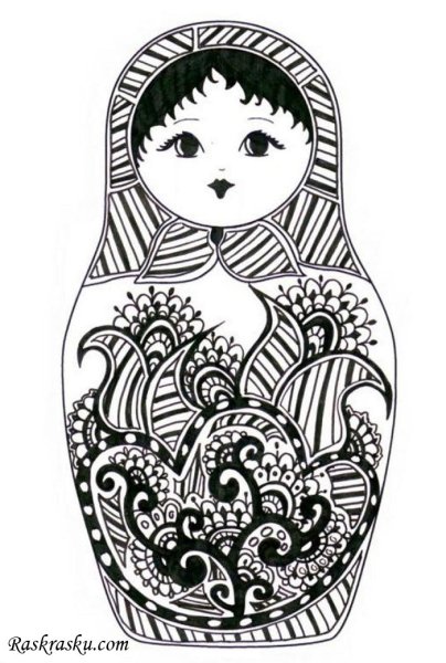 Матрешка эскиз