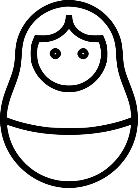 Матрешка пиктограмма