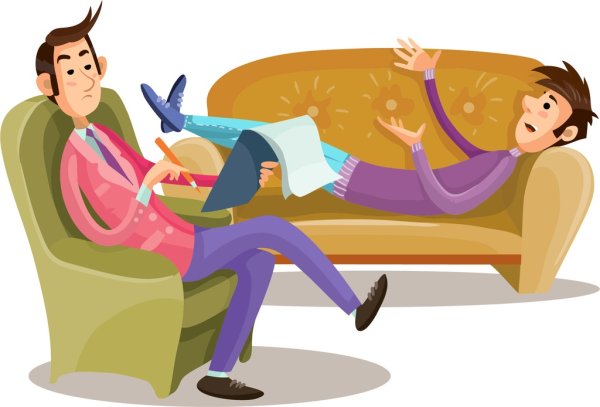 Психотерапевт иллюстрация