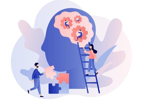 Психолог онлайн иллюстрация