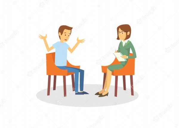 Общение с психологом рисунок