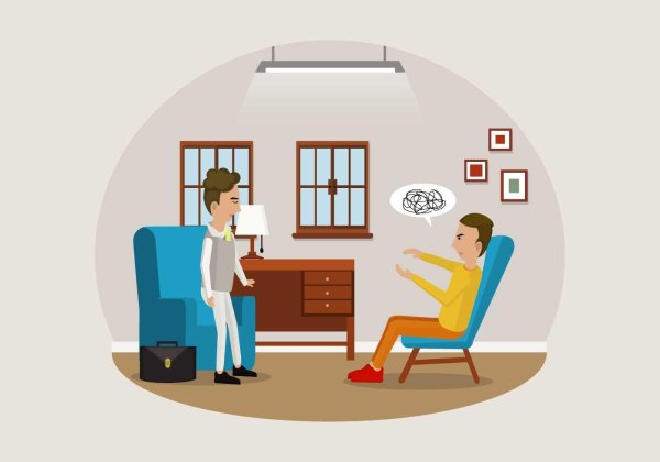 Психолог Векторная Графика