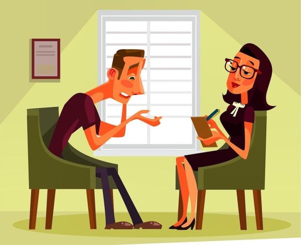 Женщина психолог вектор