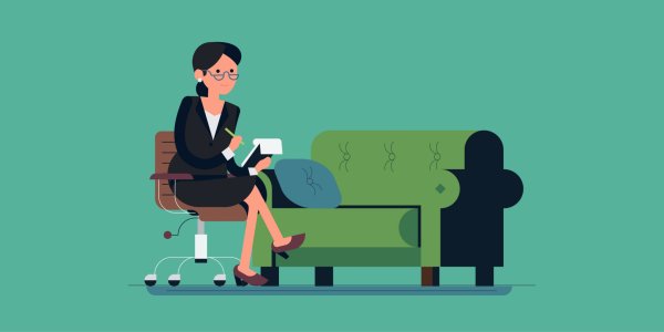 Психотерапевт иллюстрация